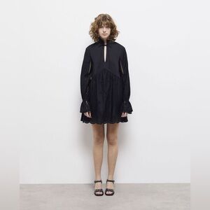 The Kooples Short Dress With Broderie Anglaise Size EU 1 / Small NWT $328